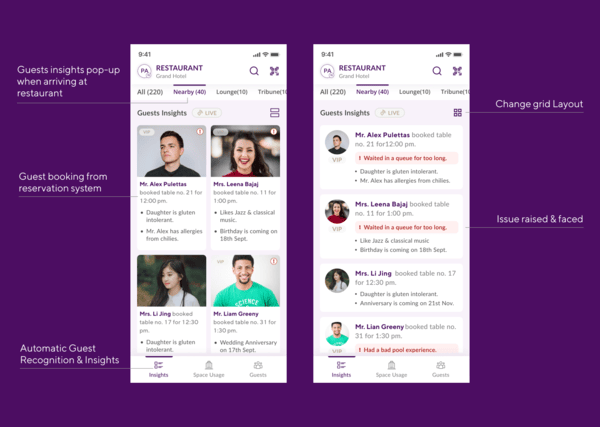 ملفات تعريف شاملة للضيوف لتجارب مخصصة.