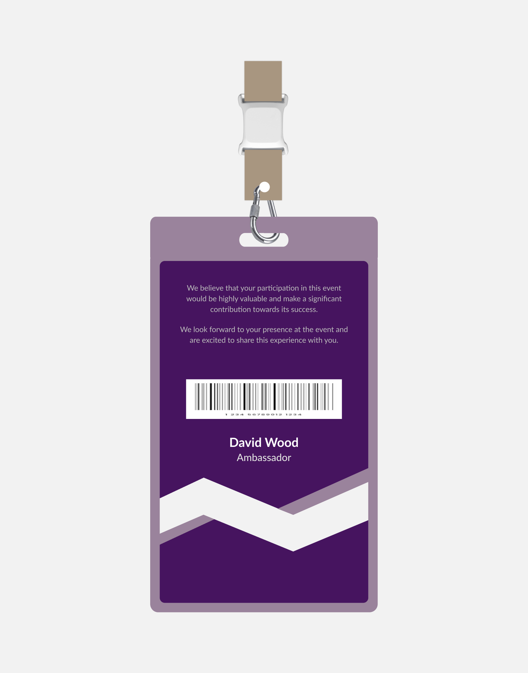 BLE tag on event accreditation or lanyard badge